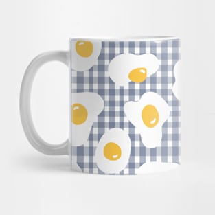 Cute Egg Gingham Pattern Mug